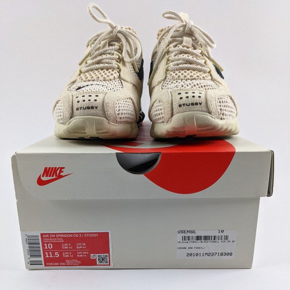 Nike X Stussy Spiridon Cage 2 Size 10 Fossil - Picture 2 of 4